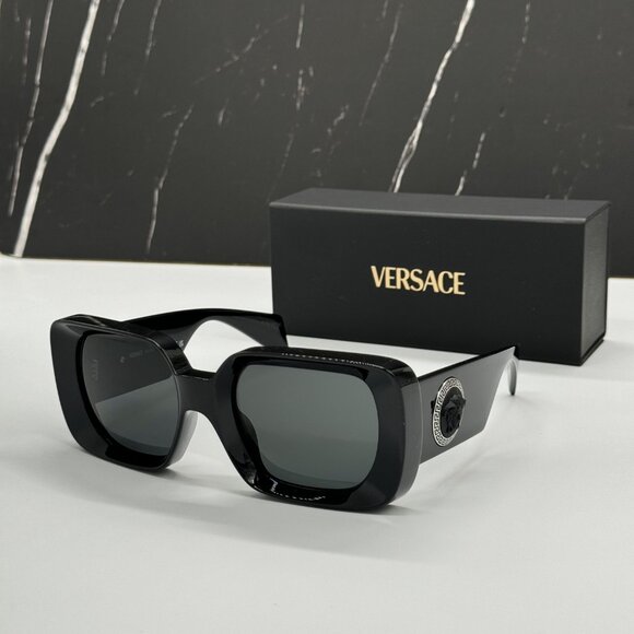 NEW VE4473U GB1/87 BLACK SQUARE WOMEN SUNGLASSES VERSACE MOD 4473-U  GB1/87 main image 10